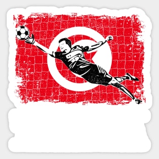 Tunisia Soccer Goalie Goal Keeper Shirt Sticker